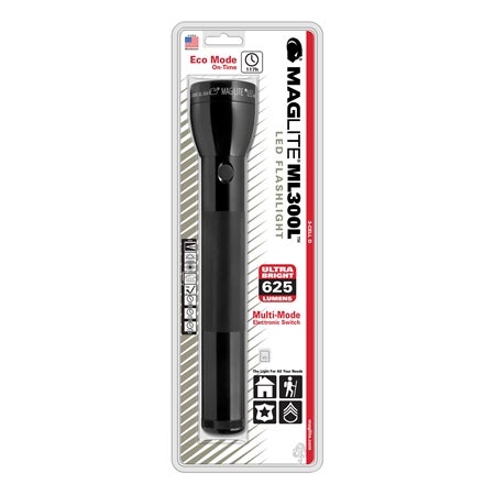 Lommelygte ML300L sort før 3 D-cell batterier