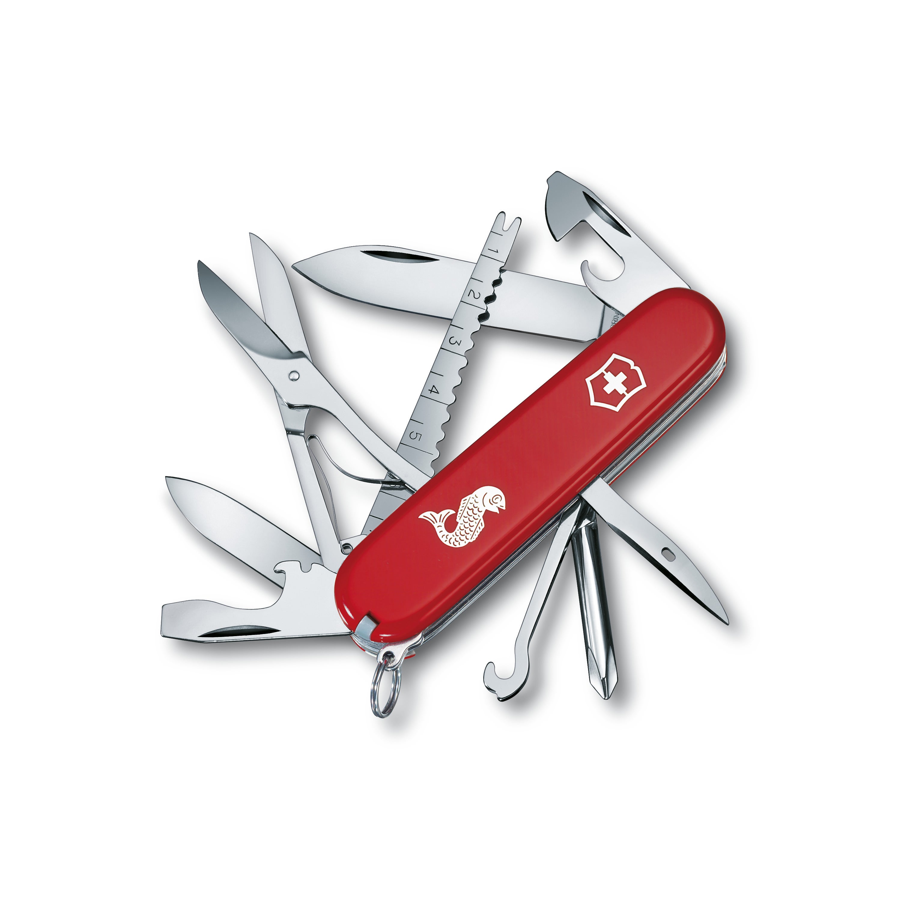 Pocket knife FISHERMAN, red